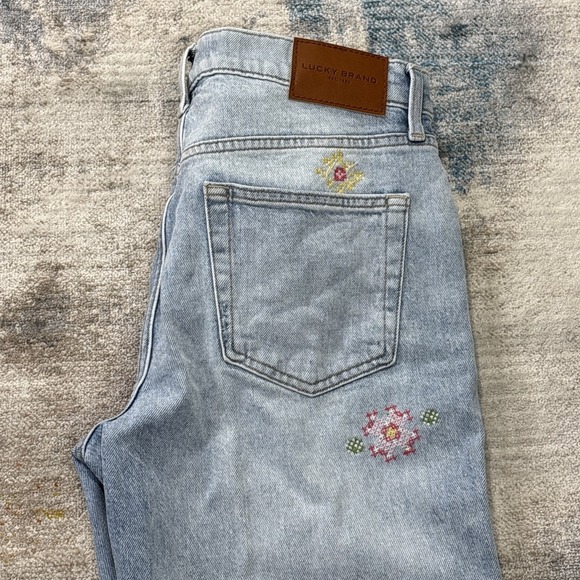 Lucky Brand Denim - Lucky Brand 6/29R Jeans Womens Embroidered Floral Coquette Cottagecore